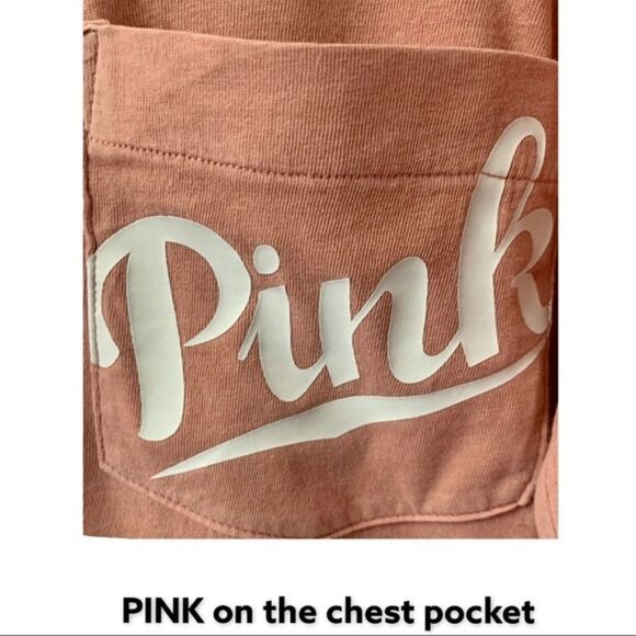 Pink Victoria Secret Long Sleeve PINK Logo Top. - Picture 3 of 9